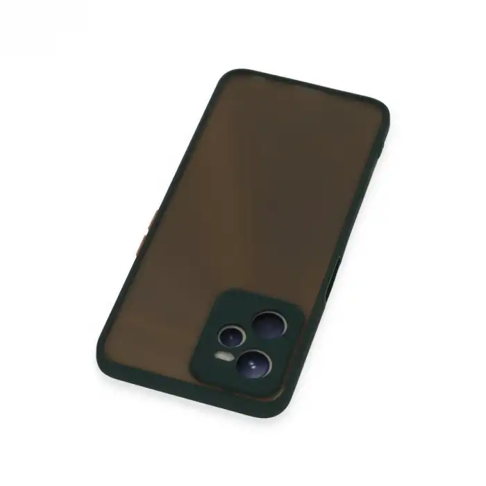 Realme C35 Kılıf Montreal Silikon Kapak - Yeşil