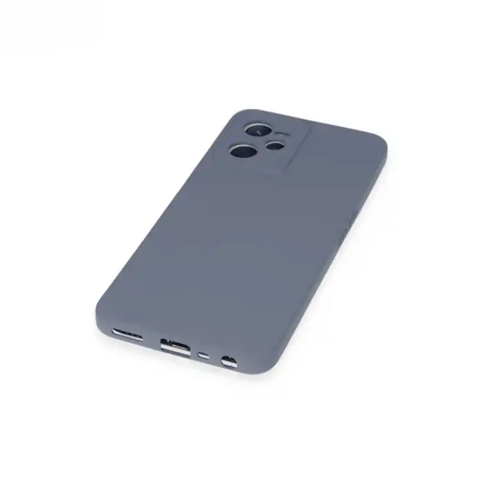 Realme C35 Kılıf Nano İçi Kadife Silikon - Gri