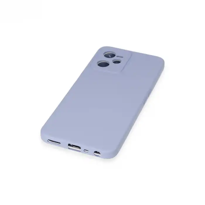Realme C35 Kılıf Nano İçi Kadife Silikon - Lila