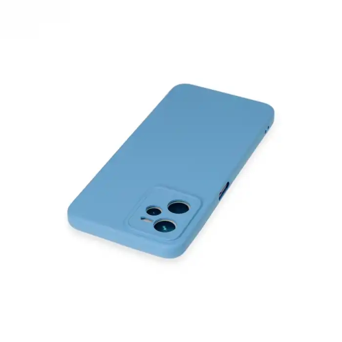 Realme C35 Kılıf Nano İçi Kadife Silikon - Mavi