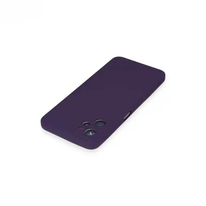 Realme C35 Kılıf Nano İçi Kadife Silikon - Mor