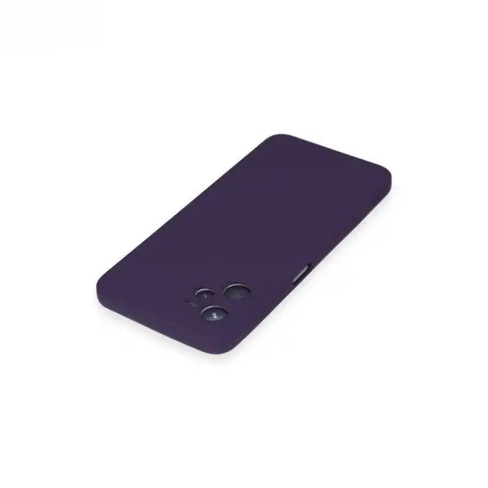 Realme C35 Kılıf Nano İçi Kadife Silikon - Mor