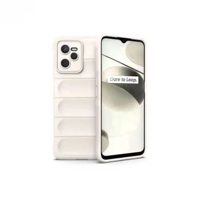 Realme C35 Kılıf Optimum Silikon - Krem