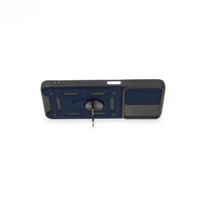 Realme C35 Kılıf Pars Lens Yüzüklü Silikon - Lacivert