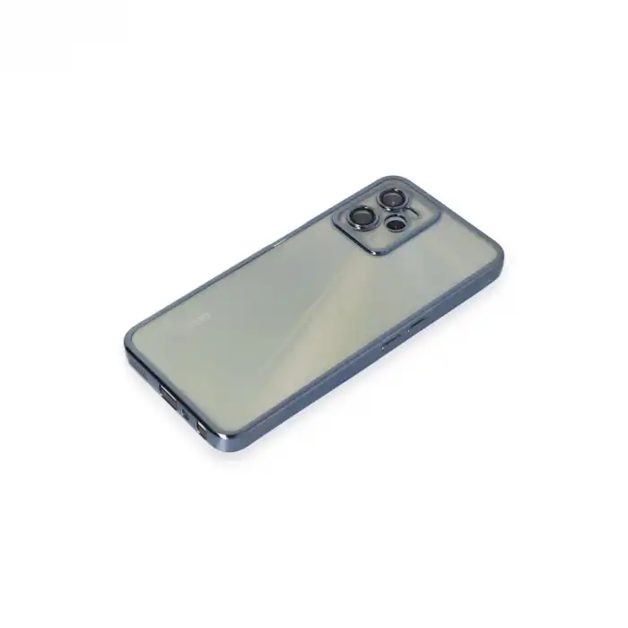 Realme C35 Kılıf Razer Lensli Silikon - Açık Mavi