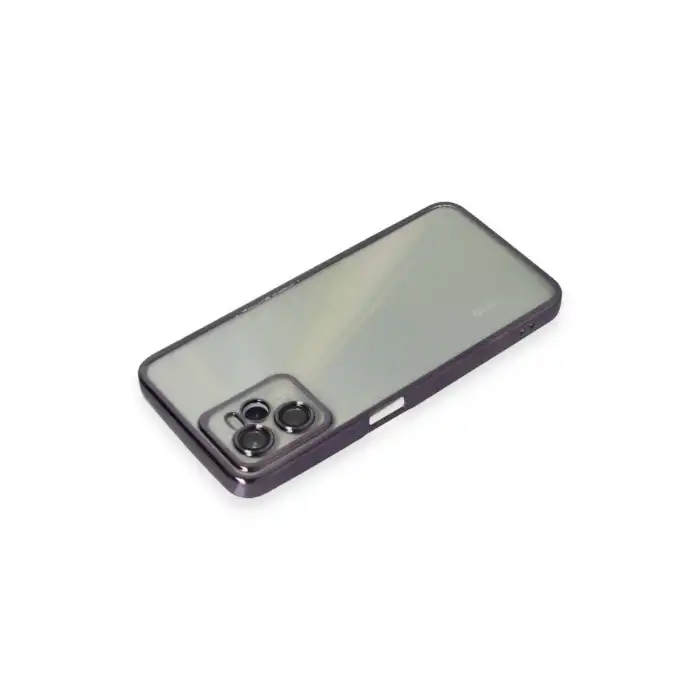 Realme C35 Kılıf Razer Lensli Silikon - Mor