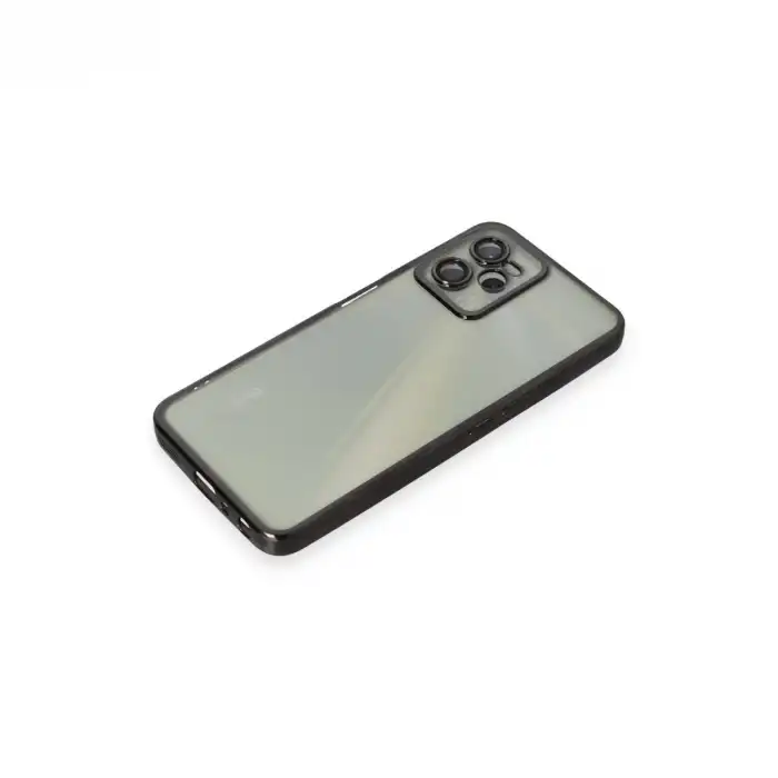 Realme C35 Kılıf Razer Lensli Silikon - Siyah