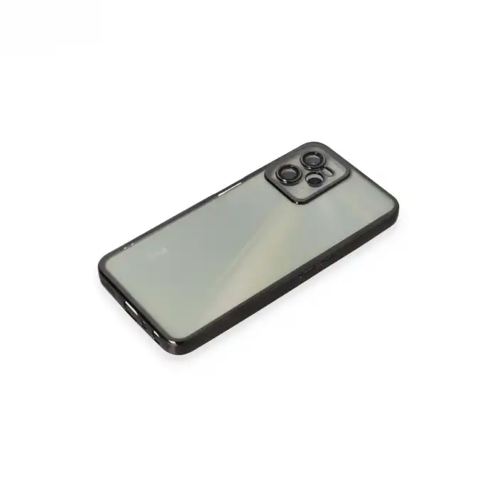 Realme C35 Kılıf Razer Lensli Silikon - Siyah
