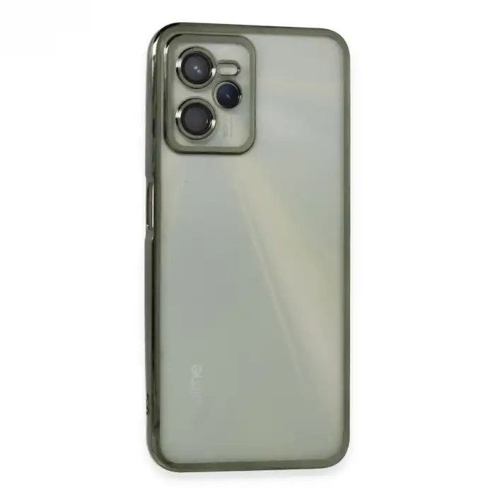 Realme C35 Kılıf Razer Lensli Silikon - Yeşil