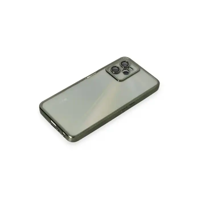 Realme C35 Kılıf Razer Lensli Silikon - Yeşil
