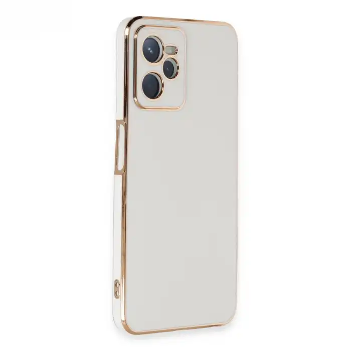 Realme C35 Kılıf Volet Silikon - Beyaz
