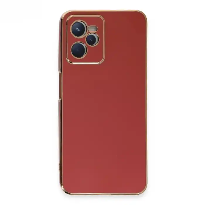 Realme C35 Kılıf Volet Silikon - Kırmızı
