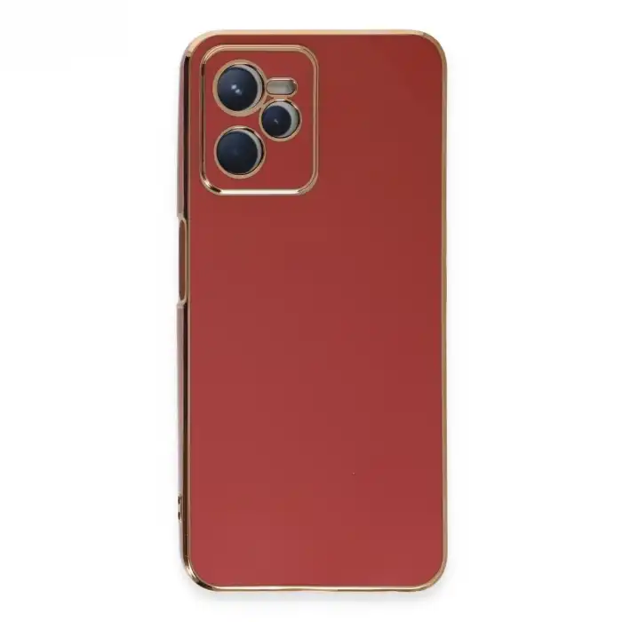 Realme C35 Kılıf Volet Silikon - Kırmızı