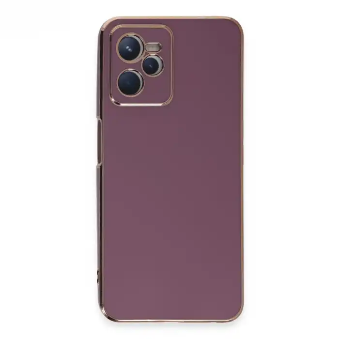 Realme C35 Kılıf Volet Silikon - Mor