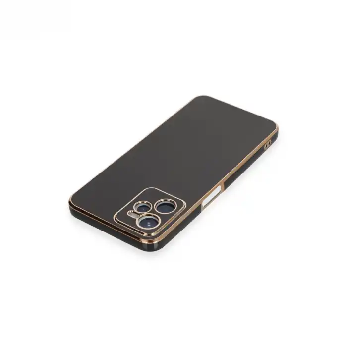 Realme C35 Kılıf Volet Silikon - Siyah