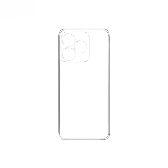 Realme C53 Kılıf Lüx Şeffaf Silikon