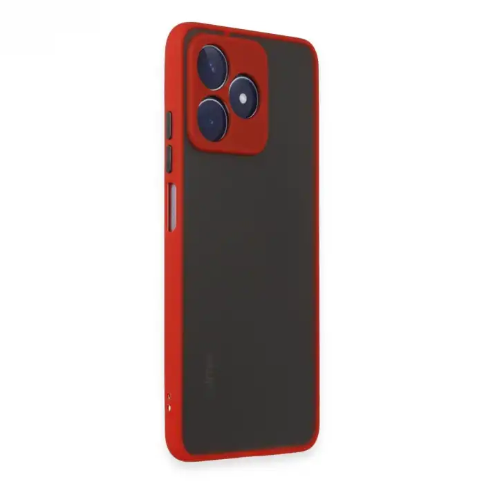 Realme C53 Kılıf Montreal Silikon Kapak - Kırmızı