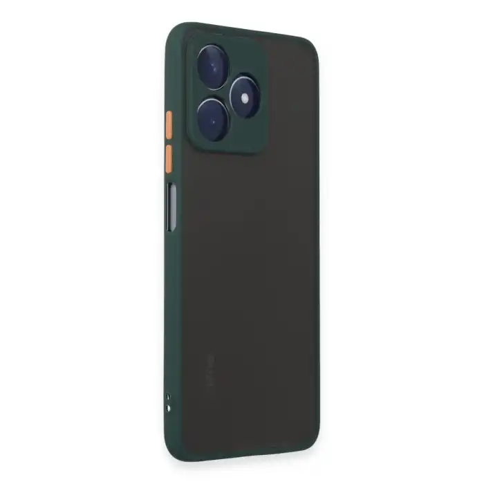 Realme C53 Kılıf Montreal Silikon Kapak - Yeşil