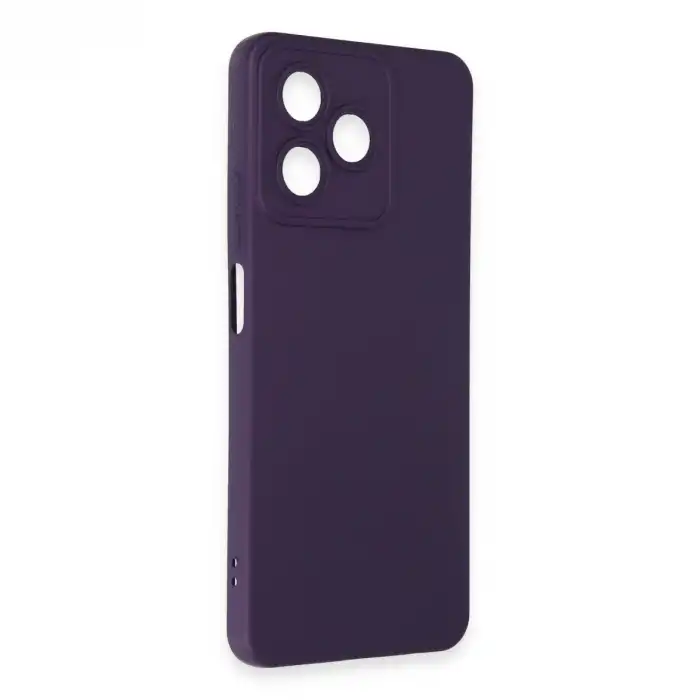 Realme C53 Kılıf Nano İçi Kadife Silikon - Mor