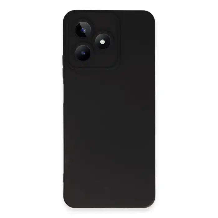 Realme C53 Kılıf Nano İçi Kadife Silikon - Siyah