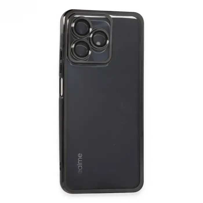 Realme C53 Kılıf Razer Lensli Silikon - Siyah