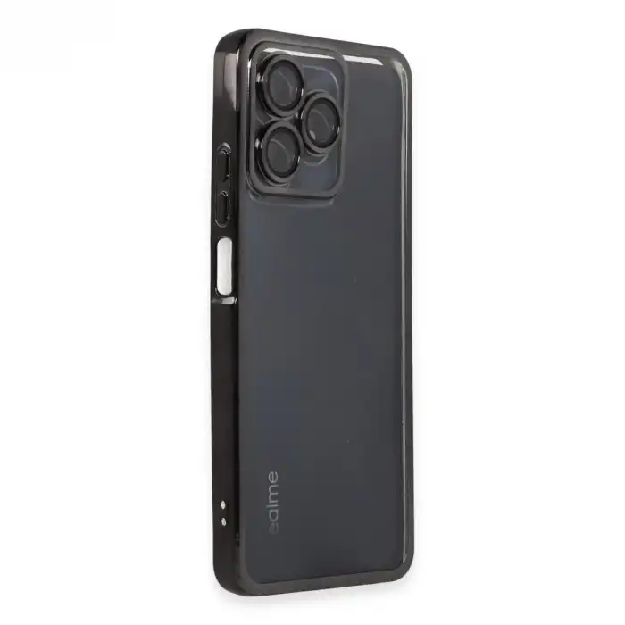 Realme C53 Kılıf Razer Lensli Silikon - Siyah