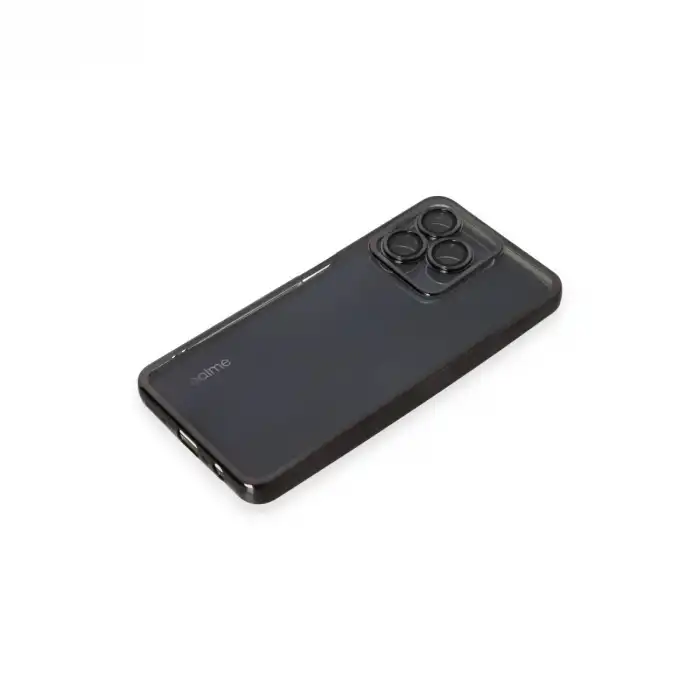 Realme C53 Kılıf Razer Lensli Silikon - Siyah