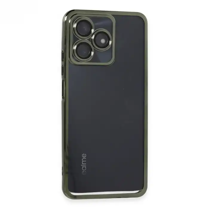Realme C53 Kılıf Razer Lensli Silikon - Yeşil