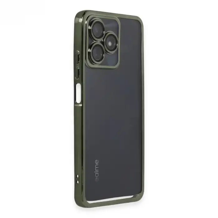 Realme C53 Kılıf Razer Lensli Silikon - Yeşil