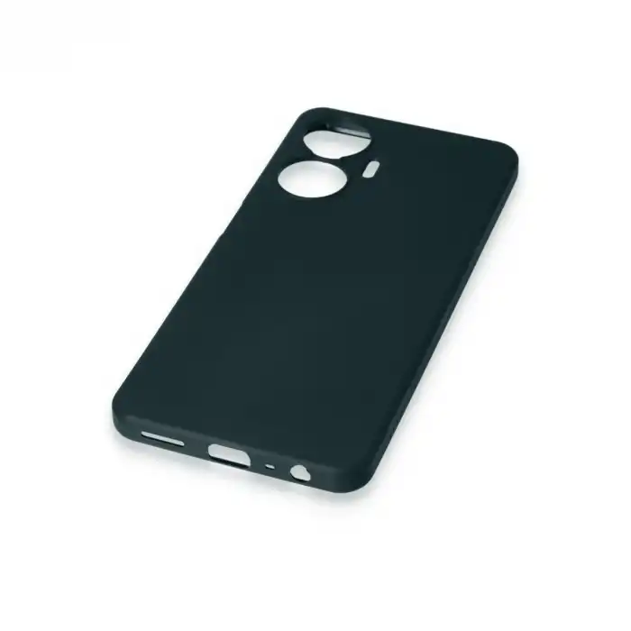 Realme C55 Kılıf First Silikon - Koyu Yeşil