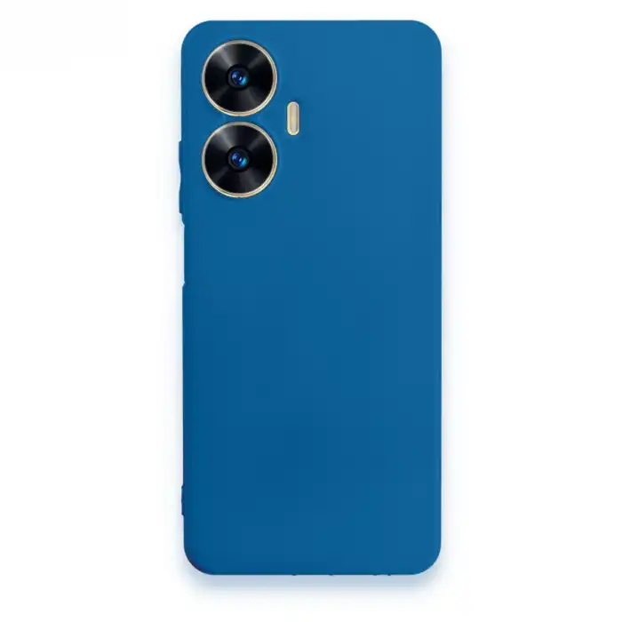 Realme C55 Kılıf First Silikon - Mavi