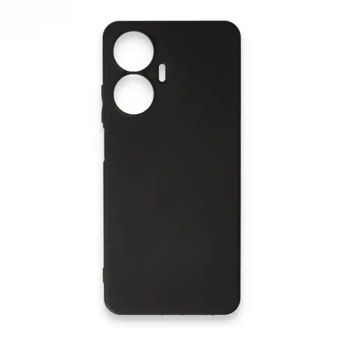 Realme C55 Kılıf First Silikon - Siyah