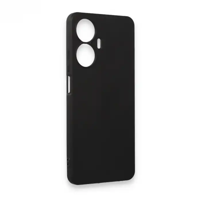 Realme C55 Kılıf First Silikon - Siyah