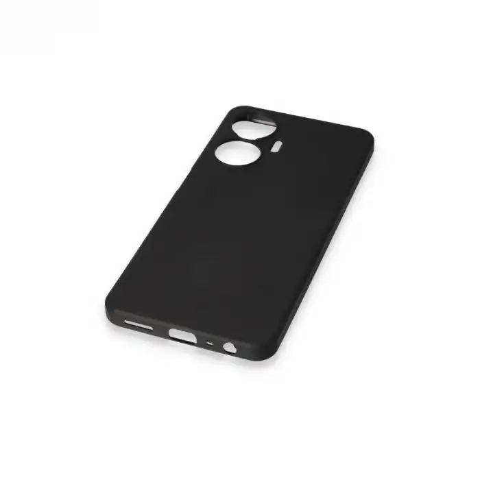 Realme C55 Kılıf First Silikon - Siyah
