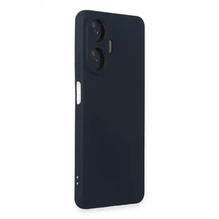 Realme C55 Kılıf Nano İçi Kadife Silikon - Lacivert