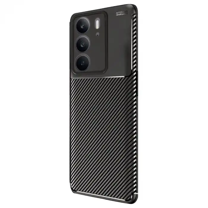 Realme C75 4g Auto Focus Karbon Kapak - Siyah