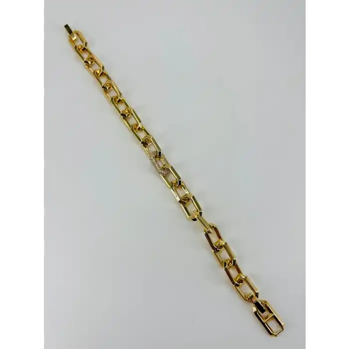 Renk  Pirinç Cm Bileklik 17+2 Cm  - Kbl0482