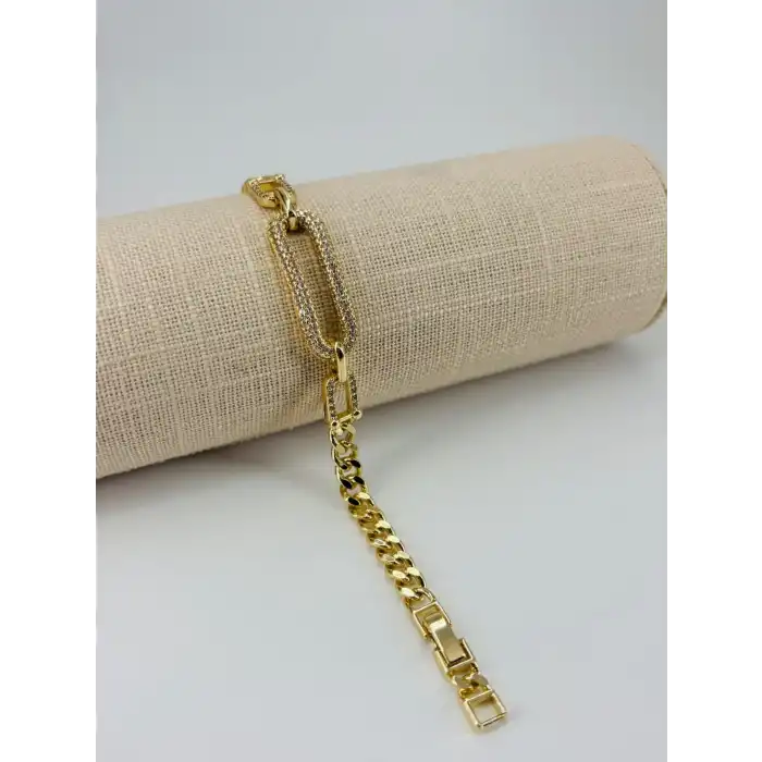 Renk  Pirinç Cm Bileklik 17+2 Cm  - Kbl0503
