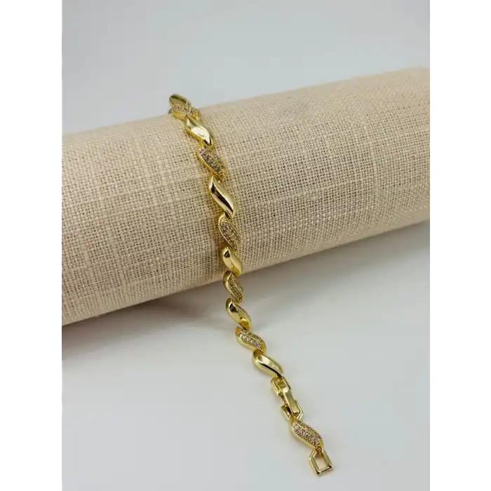 Renk  Pirinç Cm Bileklik 17+2 Cm  - Kbl0518