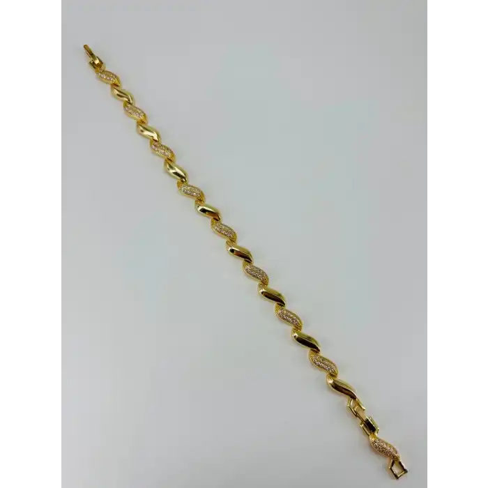 Renk  Pirinç Cm Bileklik 17+2 Cm  - Kbl0518