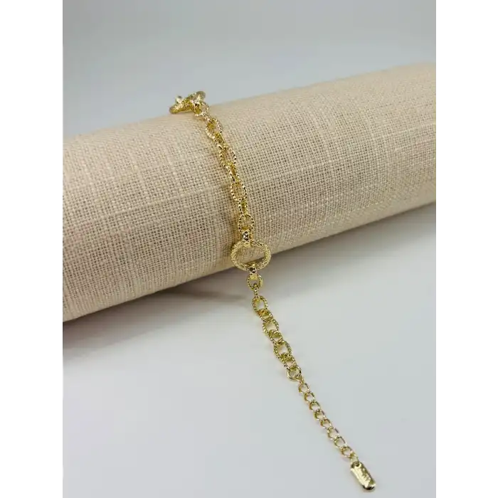 Renk  Pirinç Cm Bileklik 17+4 Cm  - Kbl0472