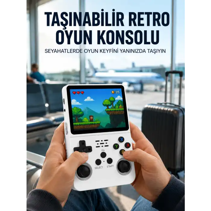 Retro Oyun Cihazı – Çift MicroSD Desteği, Çoklu Platform Uyumu, 3200 mAh Batarya Yeni Nesil