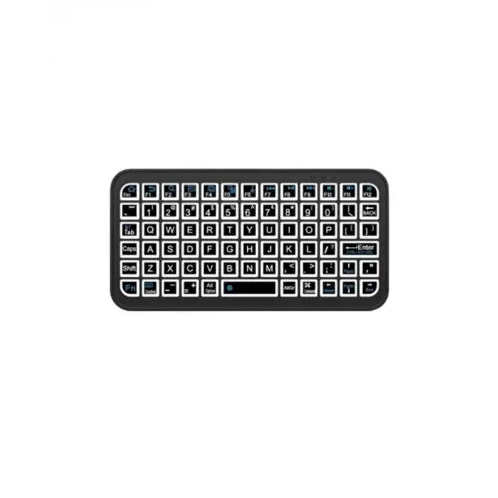 RGB Işıklı Kablosuz Mini Klavye 10 mm İnce Gövde