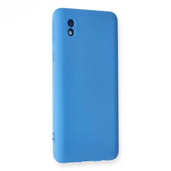 Samsung Galaxy A01 Core Kılıf Nano İçi Kadife Silikon - Mavi