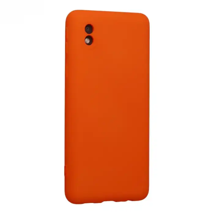 Samsung Galaxy A01 Core Kılıf Nano İçi Kadife Silikon - Turuncu