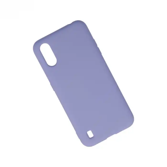 Samsung Galaxy A01 Kılıf Nano İçi Kadife Silikon - Lila