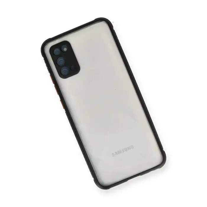 Samsung Galaxy A02s Kılıf Miami Şeffaf Silikon - Siyah