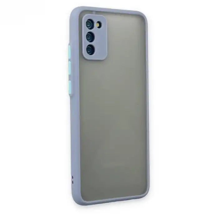 Samsung Galaxy A02s Kılıf Montreal Silikon Kapak - Gri