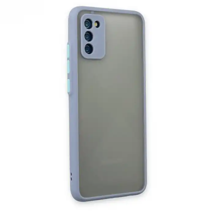 Samsung Galaxy A02s Kılıf Montreal Silikon Kapak - Gri