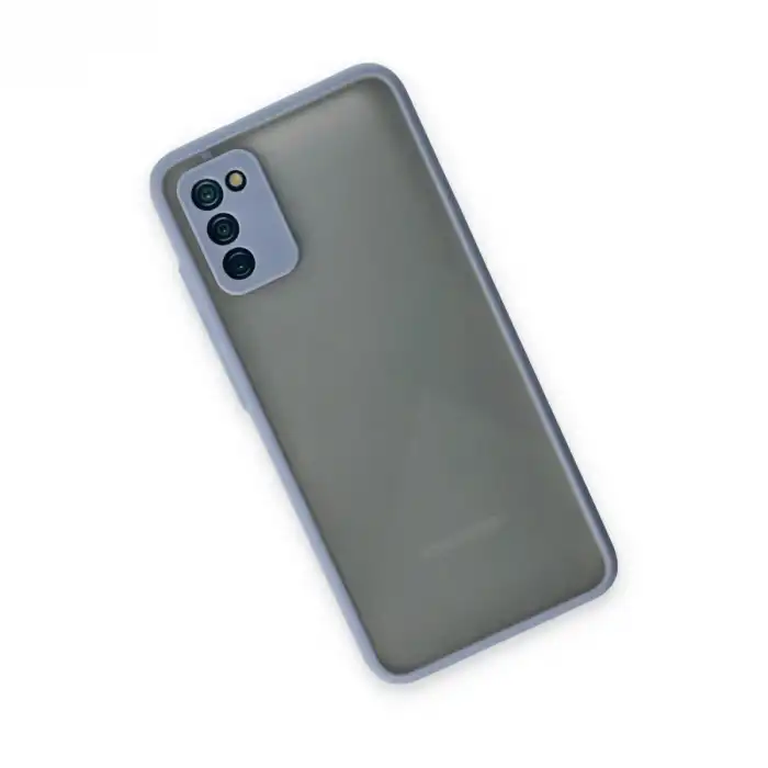 Samsung Galaxy A02s Kılıf Montreal Silikon Kapak - Gri